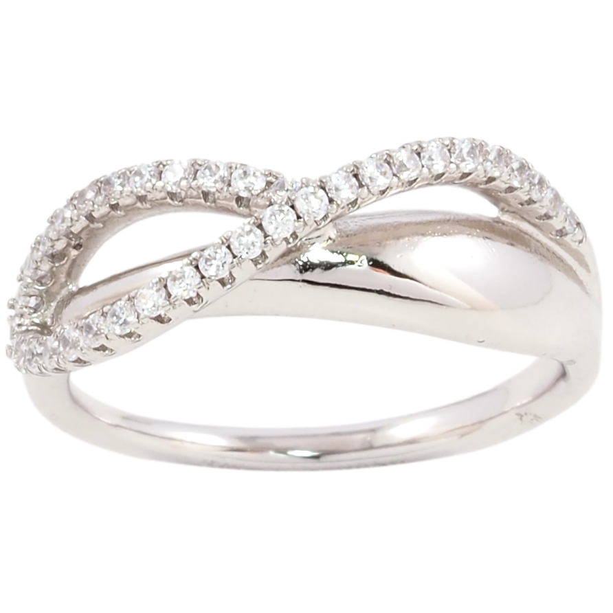 Кольцо Xuping Родий Декоративный узор с цирконием фото №1