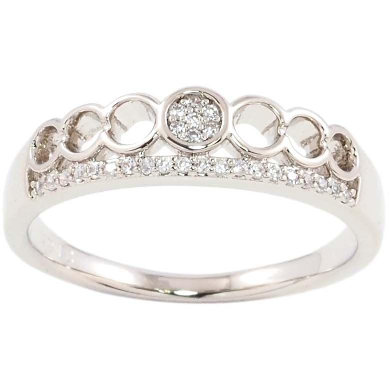 Кольцо Xuping Родий Декоративный узор с цирконием фото №1