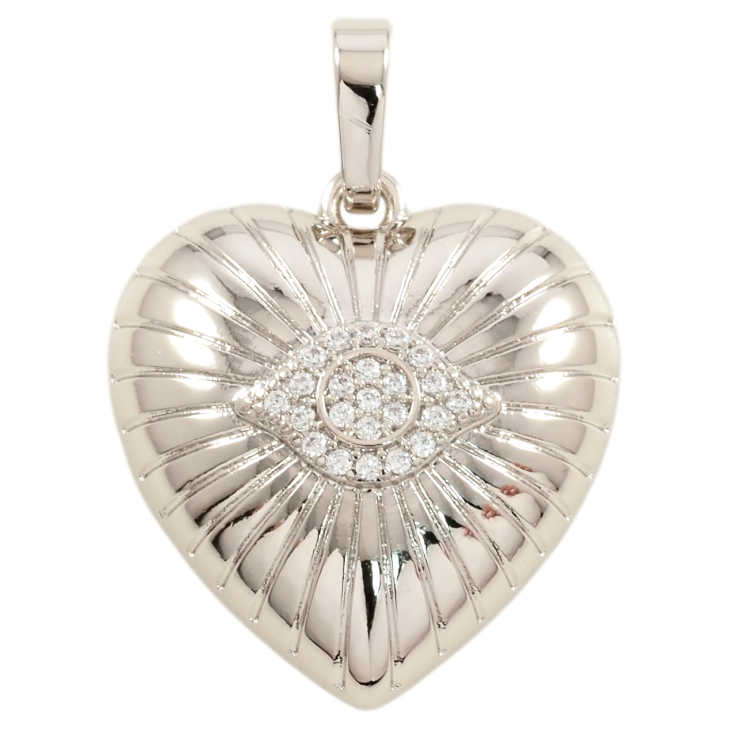 Кулон Xuping Родій Декоративне сердечко для ланцюжка до 6мм фото №9