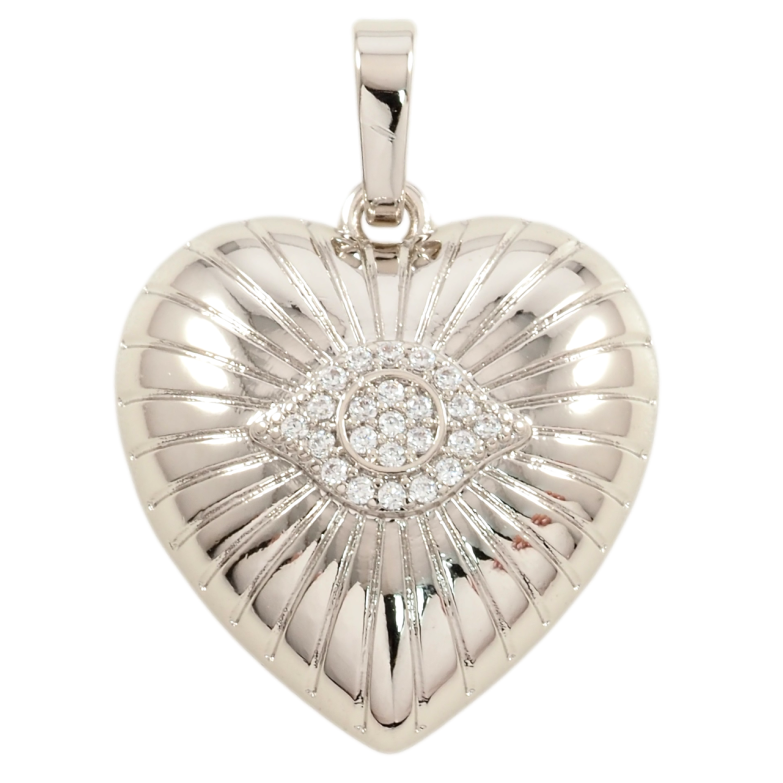 Кулон Xuping Родий Декоративное сердечко для цепочки до 6мм фото №7