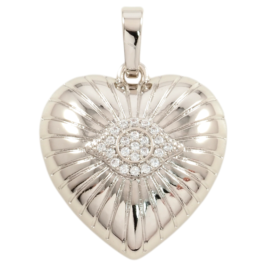 Кулон Xuping Родій Декоративне сердечко для ланцюжка до 6мм фото №1