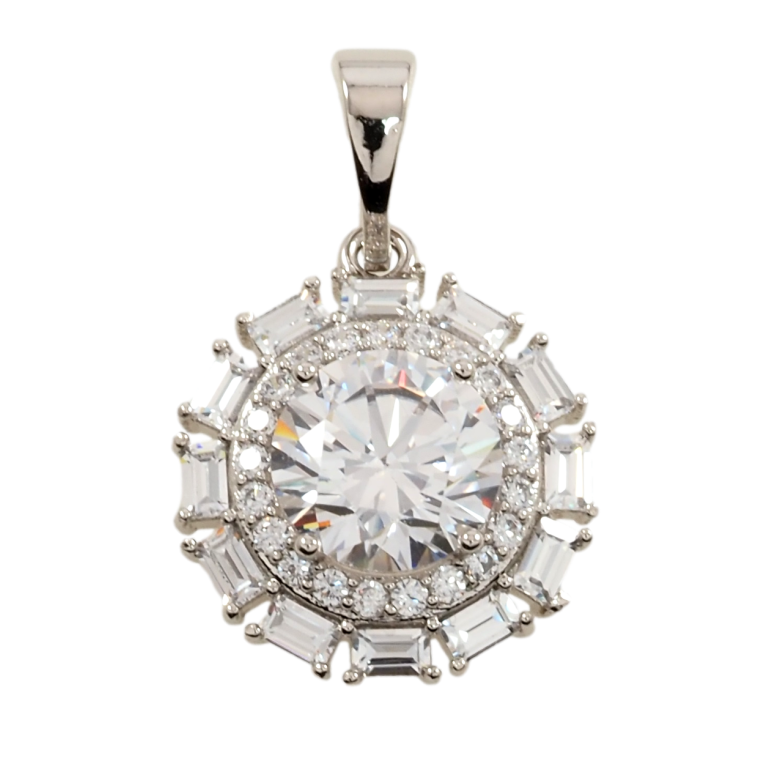 Кулон Xuping Родий Инкрустация цирконием для цепочки до 5мм фото №1