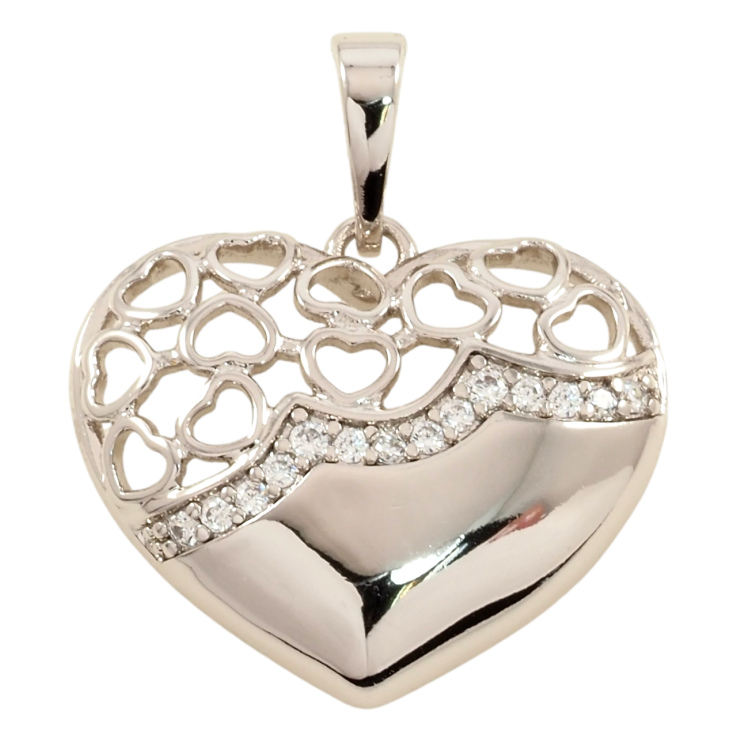 Кулон Xuping Родій Сердечко з цирконієм та ажурним візерунком для ланцюжка до 6мм фото №19 Кулон Xuping Родій Сердечко з цирконієм та ажурним візерунком для ланцюжка до 6мм фото №19