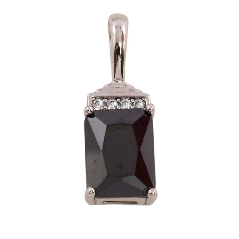 Кулон Xuping Родий Черный фианит для цепочки до 3мм фото №17