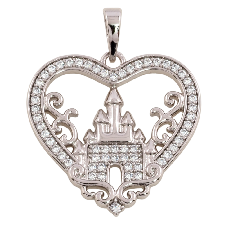 Кулон Xuping Родій Сердечко з замком для ланцюжка до 6мм фото №22 Кулон Xuping Родій Сердечко з замком для ланцюжка до 6мм фото №22