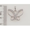 Кулон Xuping Родій Метелик з цирконієм для ланцюжка до 6мм фото №2