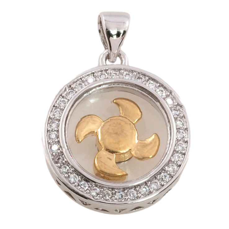 Кулон Xuping Позолота 14К + Родій Колечко з пропелером для ланцюжка до 3мм фото №14