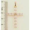 Кулон Xuping Позолота 18K Хрест з цирконієм для ланцюжка до 6мм фото №2