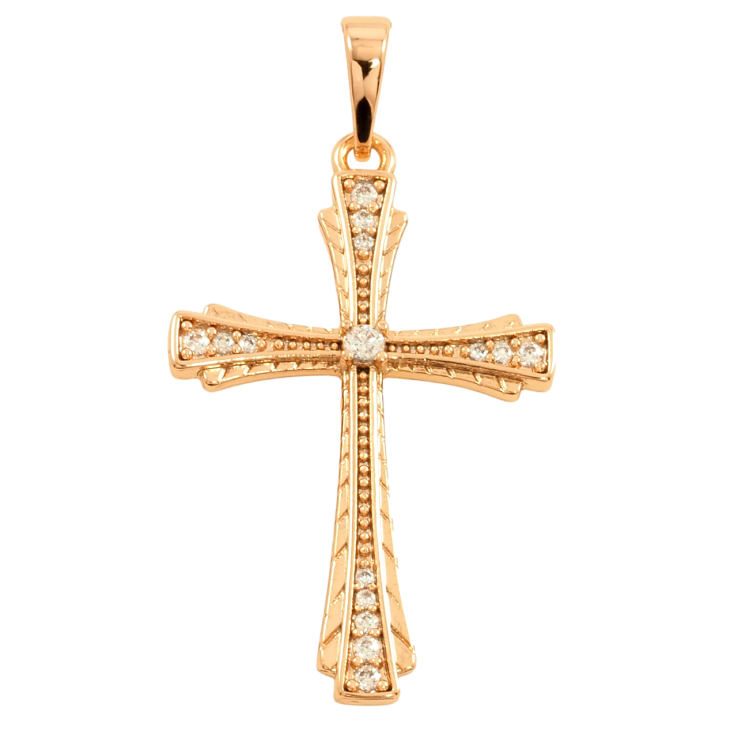 Кулон Xuping Позолота 18K Крест с цирконием для цепочки до 6мм фото №17 Кулон Xuping Позолота 18K Крест с цирконием для цепочки до 6мм фото №17