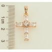 Кулон Xuping Позолота 18K Крест с цирконием для цепочки до 5мм фото №2 Кулон Xuping Позолота 18K Крест с цирконием для цепочки до 5мм фото №2