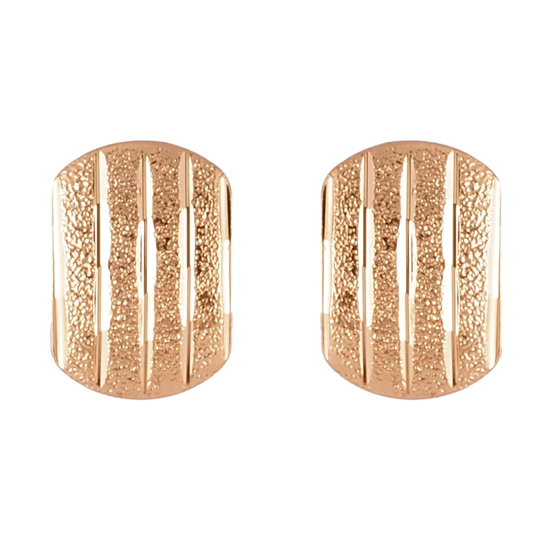 Сережки Xuping Позолота 18K пусети Візерунок з шагренню фото №3 Сережки Xuping Позолота 18K пусети Візерунок з шагренню фото №3