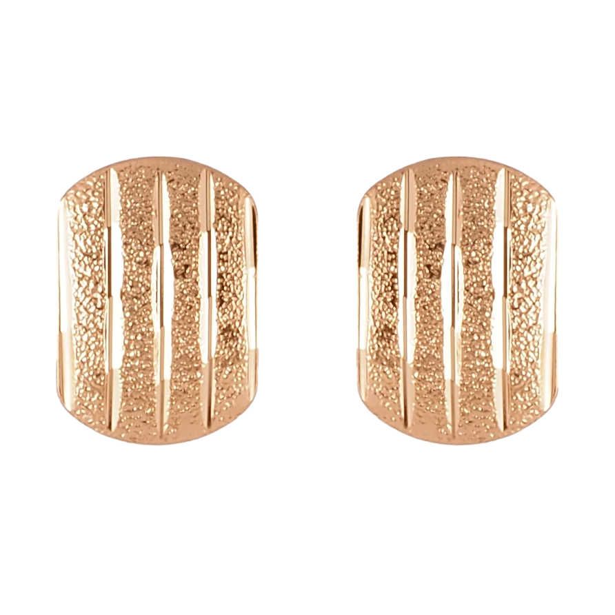 Сережки Xuping Позолота 18K пусети Візерунок з шагренню фото №1