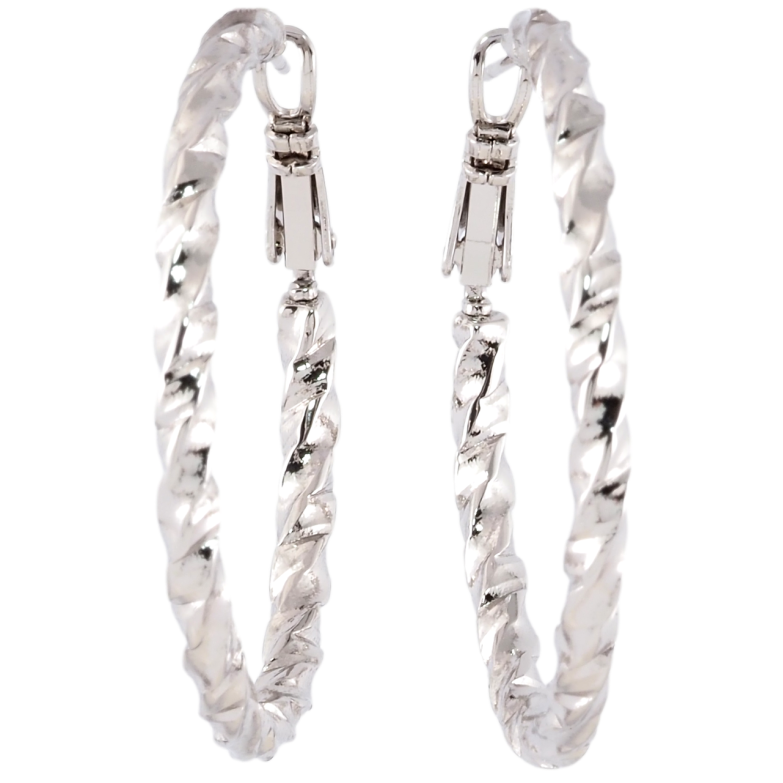 Сережки Xuping Родій кільця (конго) Декоративний візерунок ø 4см фото №2