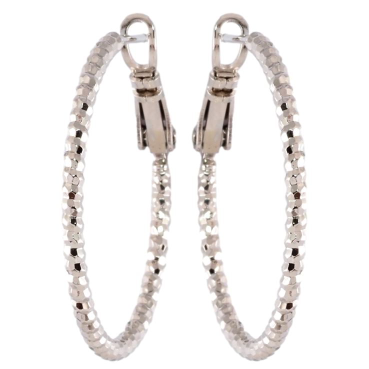 Серьги Xuping Родий кольца (конго) Декоративный узор ø 3см фото №10