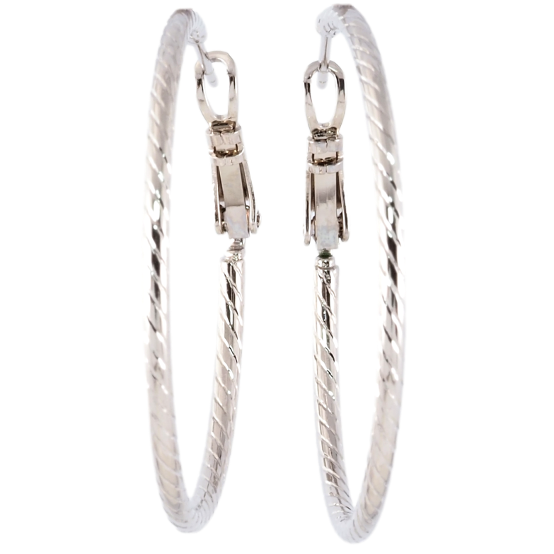 Сережки Xuping Родій кільця (конго) Декоративний візерунок ø 4см фото №3