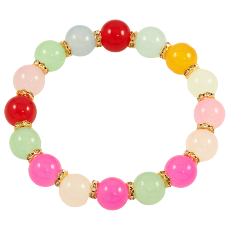 Браслет на гумці скло «Різнокольорові намистини, ø 10мм» вільний розмір фото №12 Браслет на гумці скло «Різнокольорові намистини, ø 10мм» вільний розмір фото №12