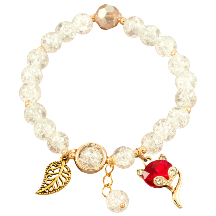 Браслет на гумці скло «Прозорі намистини з підвісками, ø 8мм» вільний розмір фото №18 Браслет на гумці скло «Прозорі намистини з підвісками, ø 8мм» вільний розмір фото №18