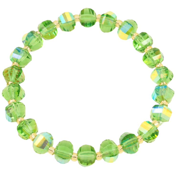 Браслет на гумці скло «Зелені скляні намистини, ø 7мм» вільний розмір фото №25 Браслет на гумці скло «Зелені скляні намистини, ø 7мм» вільний розмір фото №25