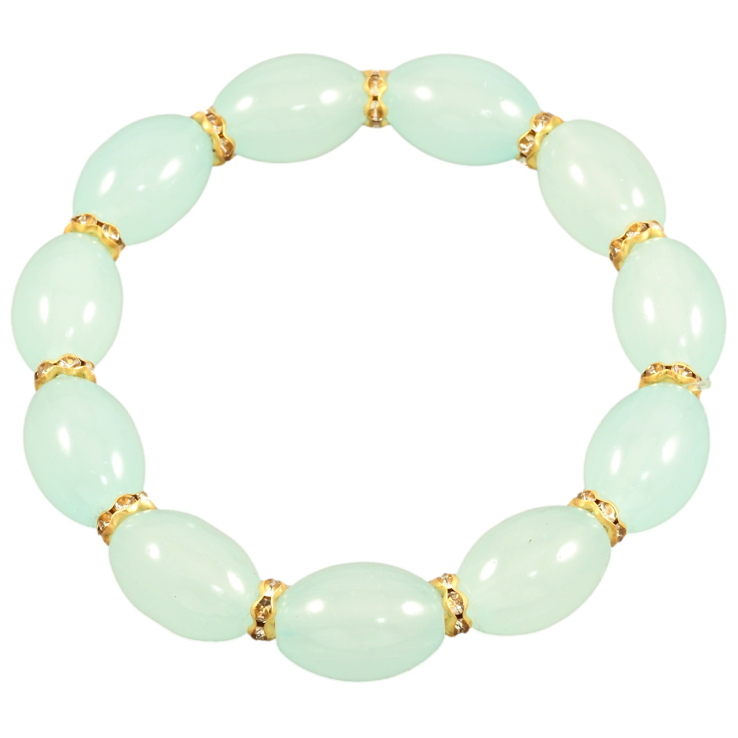 Браслет на гумці скло «М'ятні намистини, ø 6-10мм» вільний розмір фото №16 Браслет на гумці скло «М'ятні намистини, ø 6-10мм» вільний розмір фото №16