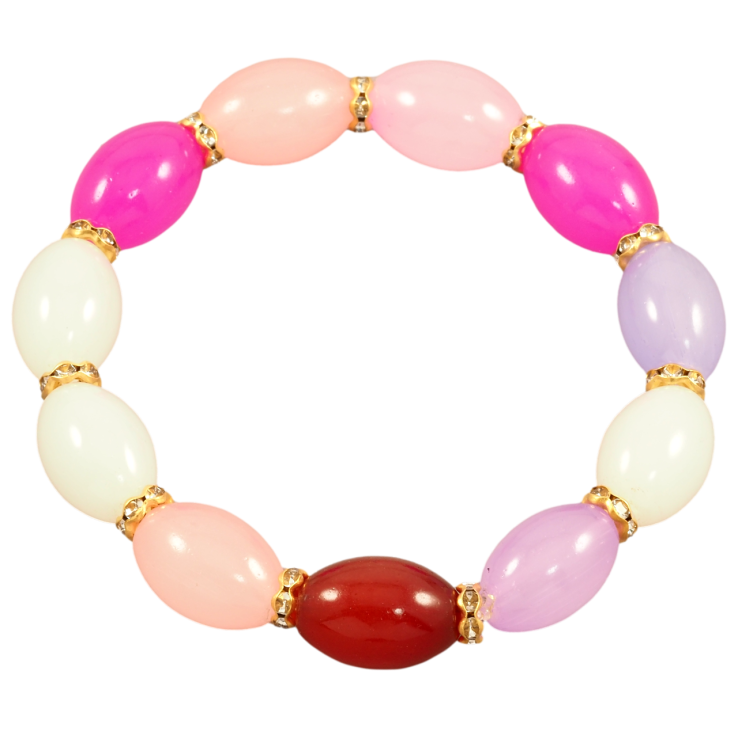 Браслет на гумці скло «Різнокольорові намистини, ø 6-10мм» вільний розмір фото №10 Браслет на гумці скло «Різнокольорові намистини, ø 6-10мм» вільний розмір фото №10