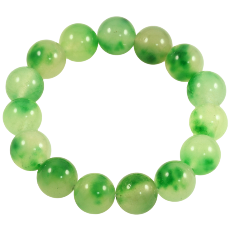 Браслет на гумці скло «Зелені скляні намистини, ø 13мм» вільний розмір фото №9 Браслет на гумці скло «Зелені скляні намистини, ø 13мм» вільний розмір фото №9