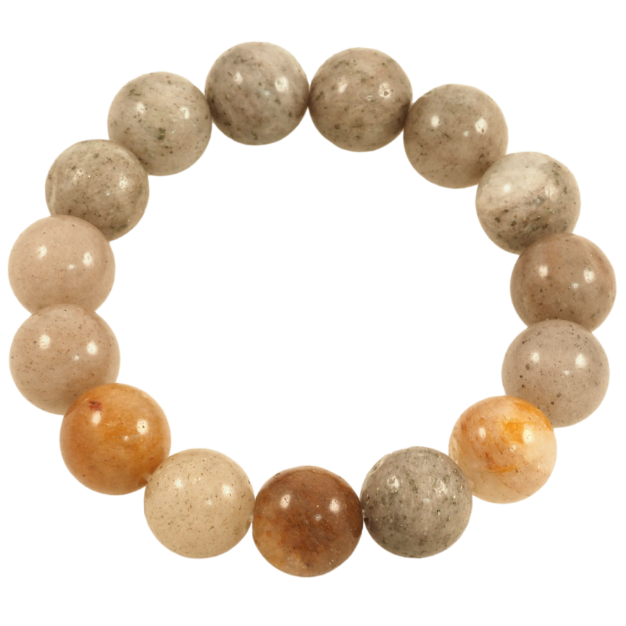 Браслет на гумці скло «Скляні намистини, ø 13мм» вільний розмір фото №1