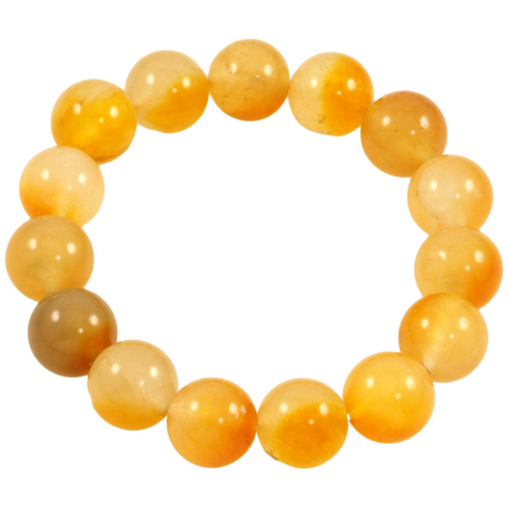 Браслет на гумці скло «Жовті скляні намистини, ø 13мм» вільний розмір фото №22 Браслет на гумці скло «Жовті скляні намистини, ø 13мм» вільний розмір фото №22