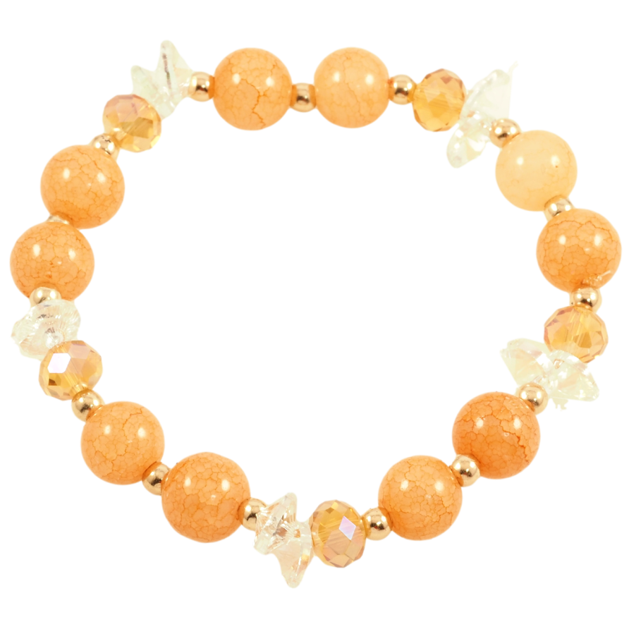 Браслет на гумці скло «Пісочні намистини з кристалами, ø 10мм» вільний розмір фото №1 Браслет на гумці скло «Пісочні намистини з кристалами, ø 10мм» вільний розмір фото №1