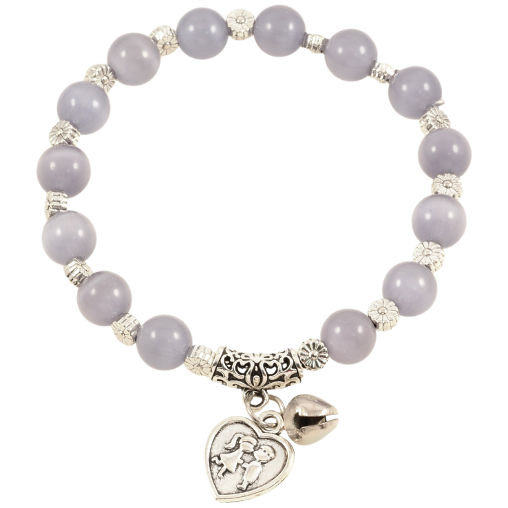 Браслет на гумці скло «Сірі намистини «Котяче око» з підвіскою, ø 8мм» вільний розмір фото №13 Браслет на гумці скло «Сірі намистини «Котяче око» з підвіскою, ø 8мм» вільний розмір фото №13