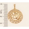 Кулон Xuping Позолота 18K Мусульманська різьблена підвіска з написом Аллах та цирконієм фото №2