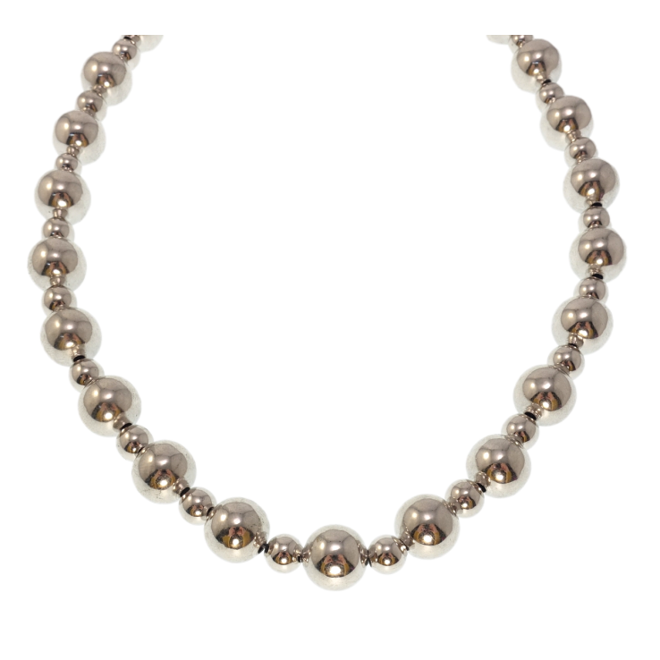 Кольє Xuping Родій Буси з родованих намистин розмір 40-45см х 6-10мм фото №6 Кольє Xuping Родій Буси з родованих намистин розмір 40-45см х 6-10мм фото №6