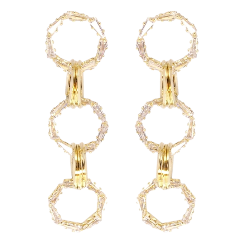 Сережки Xuping QQMM Позолота 14K пусети фото №1