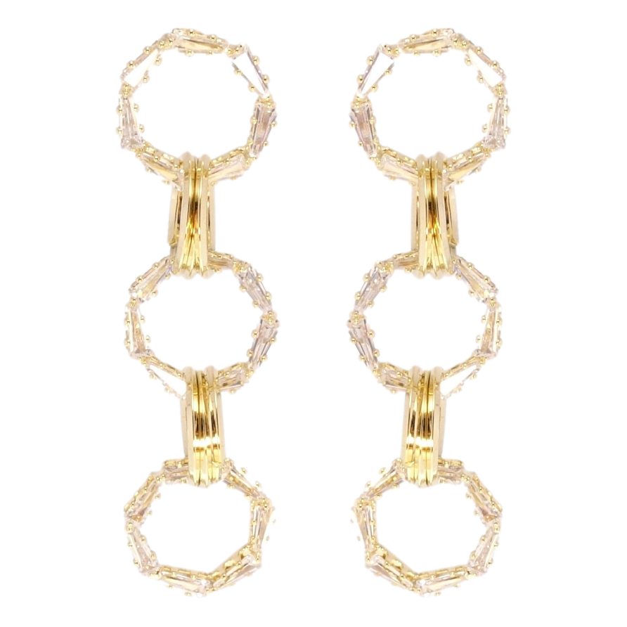 Сережки Xuping QQMM Позолота 14K пусети фото №1