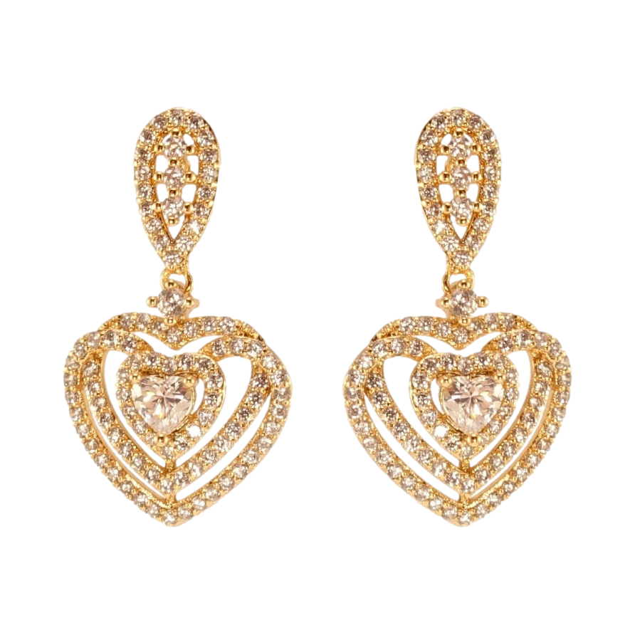 Сережки Xuping QQMM Позолота 18K пусети Витончені романтичні підвіски фото №1 Сережки Xuping QQMM Позолота 18K пусети Витончені романтичні підвіски фото №1