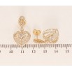 Сережки Xuping QQMM Позолота 18K пусети Витончені романтичні підвіски фото №2 Сережки Xuping QQMM Позолота 18K пусети Витончені романтичні підвіски фото №2