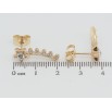Серьги Xuping QQMM Позолота 18K пусеты Звезды инкрустация цирконием фото №2