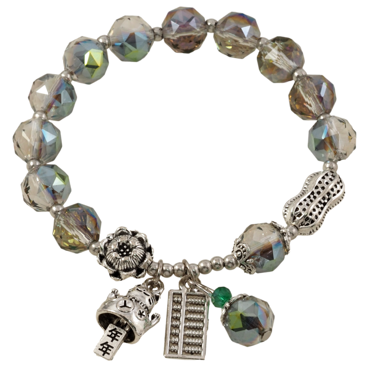 Браслет на резинке стекло Серо-хамелеоновые стеклянные бусины с подвесками, ø 10мм свободный размер фото №24 Браслет на резинке стекло Серо-хамелеоновые стеклянные бусины с подвесками, ø 10мм свободный размер фото №24