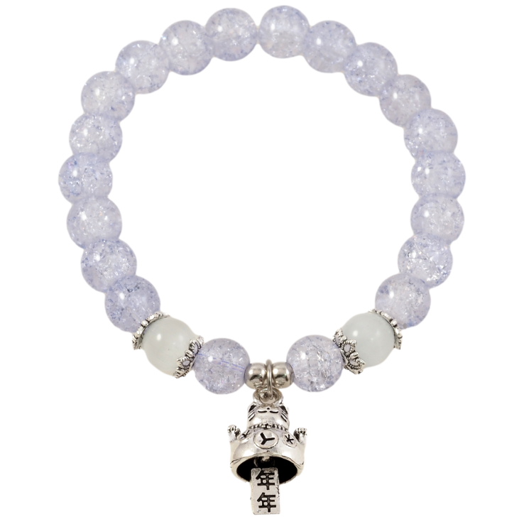 Браслет на резинке стекло Сиреневые бусины Битое стекло с подвеской кот, ø 8мм свободный размер фото №21 Браслет на резинке стекло Сиреневые бусины Битое стекло с подвеской кот, ø 8мм свободный размер фото №21