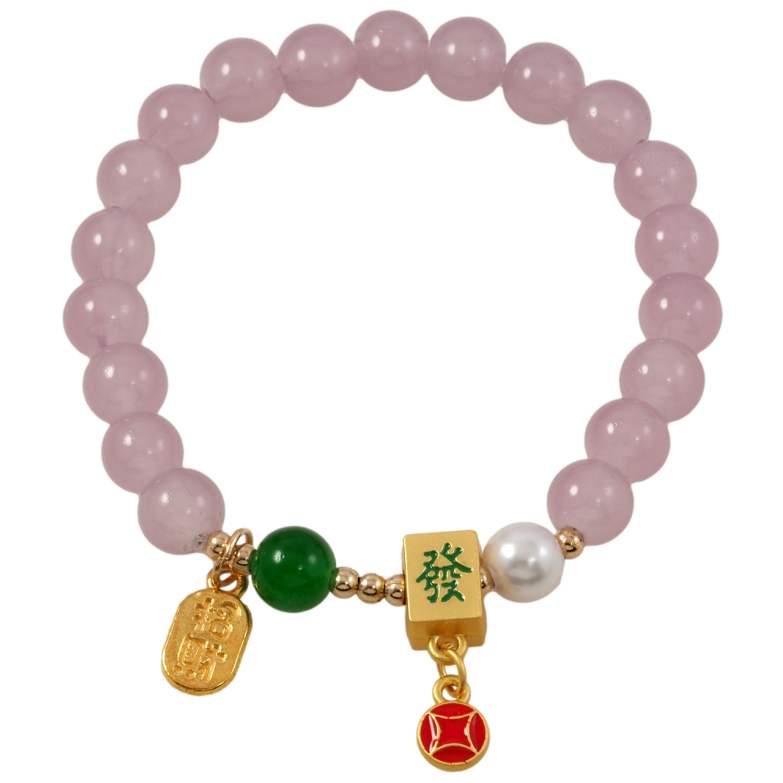 Браслет на резинке стекло Сиреневые бусины и подвески с китайскими иероглифами, ø 8мм свободный размер фото №1 Браслет на резинке стекло Сиреневые бусины и подвески с китайскими иероглифами, ø 8мм свободный размер фото №1