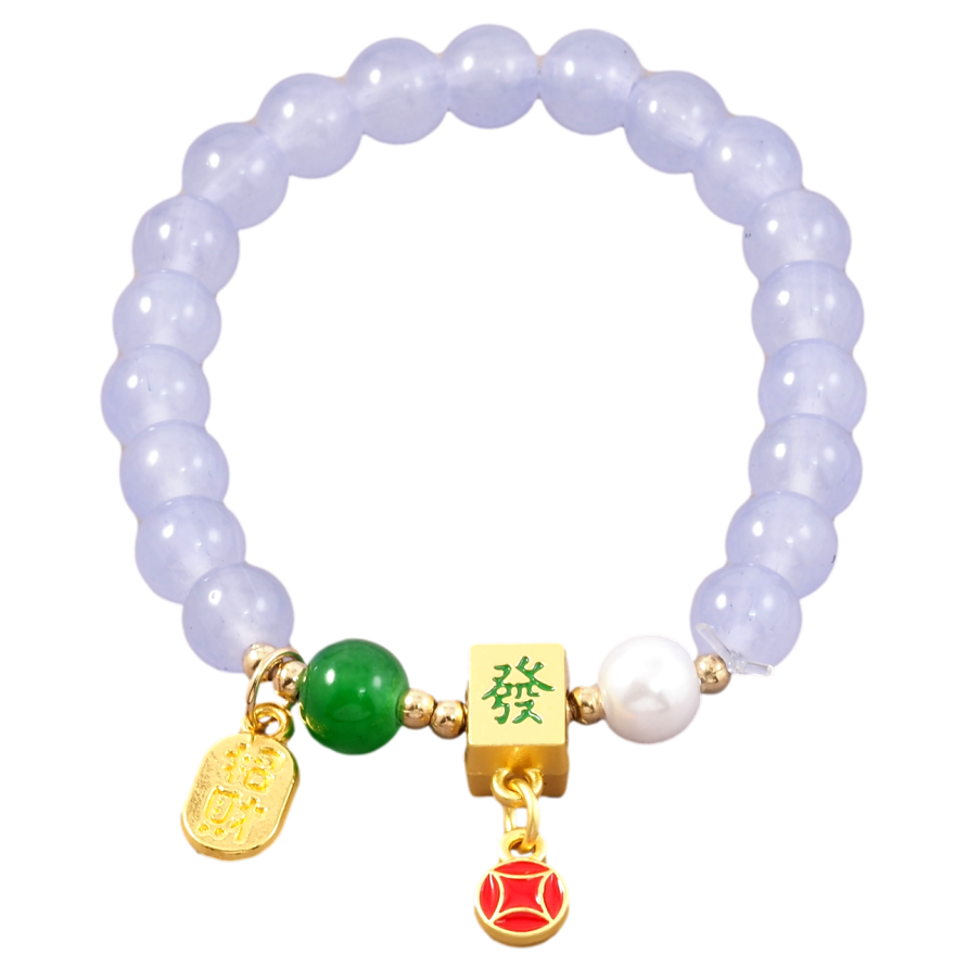 Браслет на резинке стекло Сиреневые бусины и подвески с китайскими иероглифами, ø 8мм свободный размер фото №1 Браслет на резинке стекло Сиреневые бусины и подвески с китайскими иероглифами, ø 8мм свободный размер фото №1