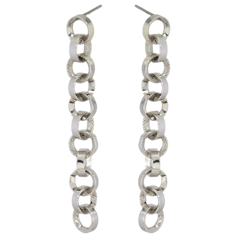 Серьги Xuping Родий пусеты Подвески цепочки фото №1 Серьги Xuping Родий пусеты Подвески цепочки фото №1