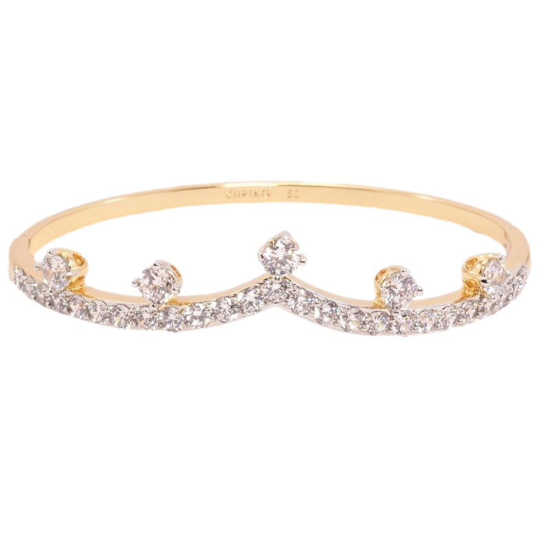 Браслет Xuping Позолота + Родій Зразок елегантності ø 6,5 см фото №1