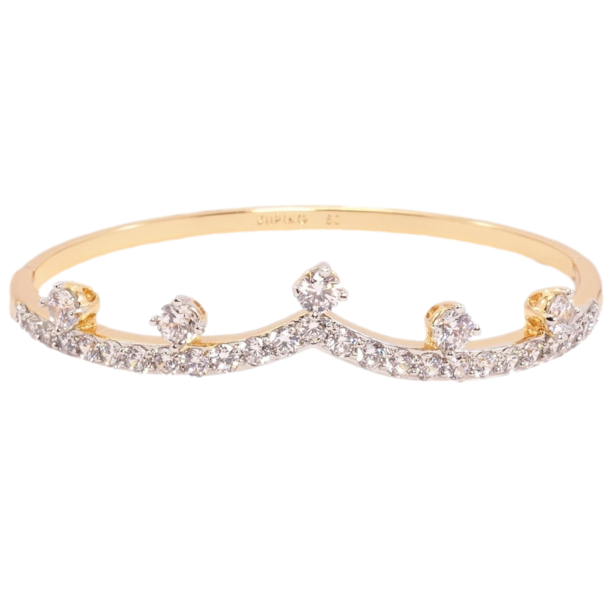 Браслет Xuping Позолота + Родій Зразок елегантності ø 6,5 см фото №1