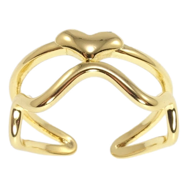 Каблучка Xuping Позолота 14K Серце фото №22