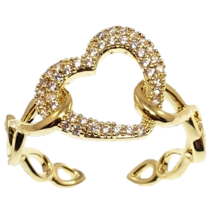 Каблучка Xuping QQMM Позолота 14K Серце фото №1