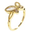 Кольцо Xuping QQMM Позолота 14K Кристальная бабочка фото №2