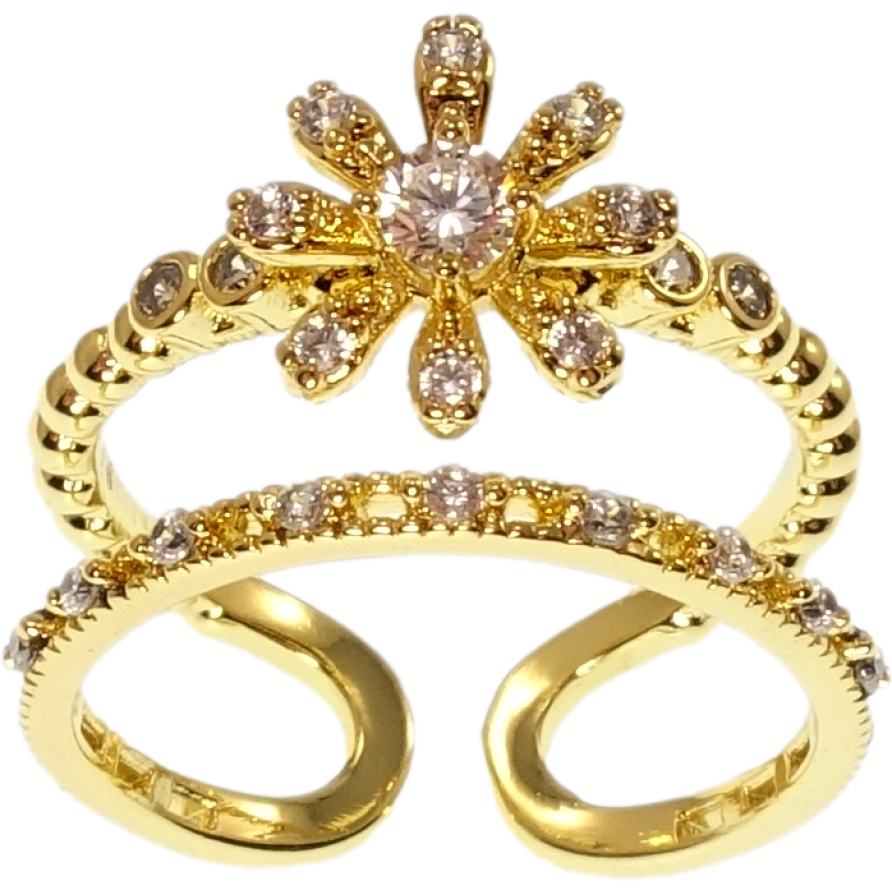 Кольцо Xuping QQMM Позолота 14K Цветок фото №1