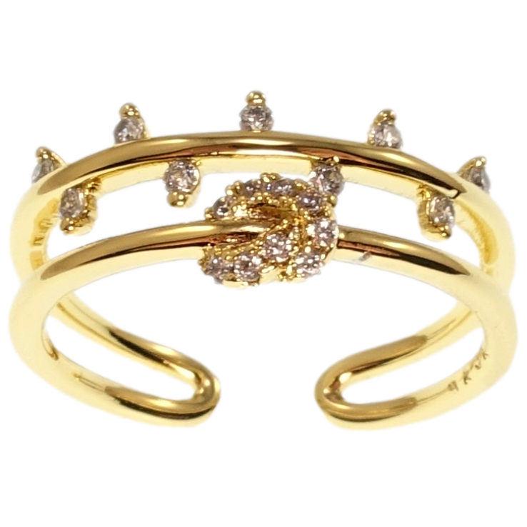 Каблучка Xuping QQMM Позолота 14K Інкрустація цирконій фото №16