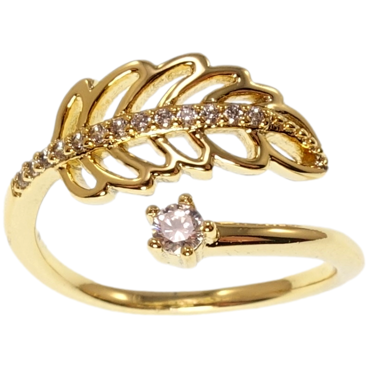 Каблучка Xuping QQMM Позолота 14K Перо фото №15