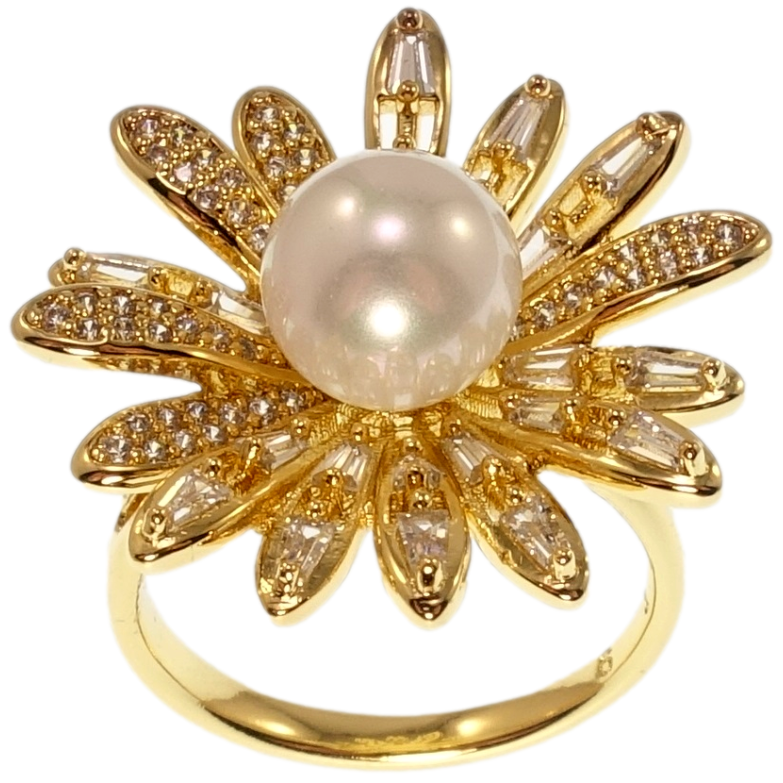 Каблучка Xuping QQMM Позолота 14K Квітка фото №19